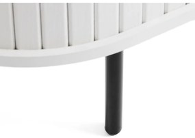 Biała komoda z drzwiami przesuwnymi 140x76x45 cm Nola – Unique Furniture