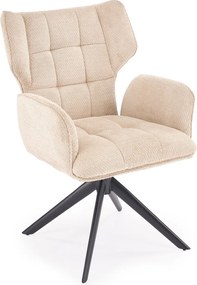 Obrotowe krzesło do jadalni z podłokietnikami K601 Halmar