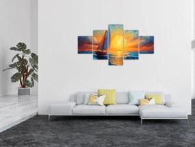 Obraz - Żaglówki (125x70 cm)