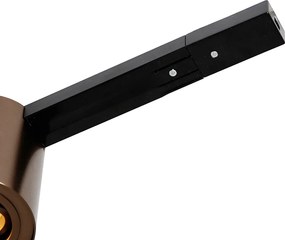 System szynowy 1-fazowy z 5 reflektorami w kolorze ciemnego brązu i czarnym - Rondoo Up