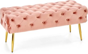 Pikowana velvetowa ławka Athena