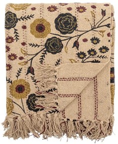 Brązowy koc z bawełny z recyklingu 130x160 cm Eydis – Bloomingville