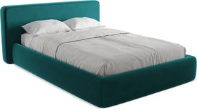 Łóżko 180 x 225 - z weluru - morski - KIANA