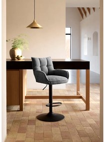 Szare hokery z regulowaną wysokością zestaw 2 szt. Marilla – Unique Furniture