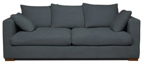 Szara sztruksowa sofa 220 cm Comfy – Scandic