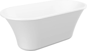 Wanna wolnostojąca designerska – 193 l – 150 × 75 × 58 cm – Biała – NOEMIE II