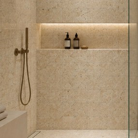 Massi Trawertyn Beige Classic Mix płytka 20 x 20 x 1,2 cm szlifowana