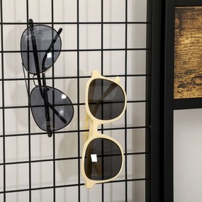 HOMCOM Wieszak na ubrania z półką na buty i hakami Stalowy design Rustykalny brąz Praktyczny i stylowy | Aosom PL