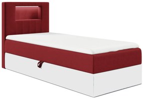 Czerwone pojedyncze łózko kontynentalne 3 rozmiary F0-M26