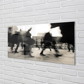 Panel nad Blat Kuchenny Tłum Ludzi w Metropolii