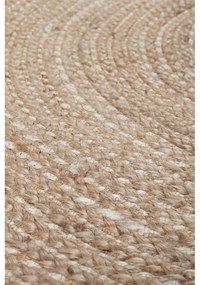 Naturalny okrągły dywan z juty ø 133 cm Capri – Flair Rugs