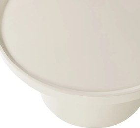 Szarobeżowy okrągły stolik ø 70 cm Veluna – WOOOD