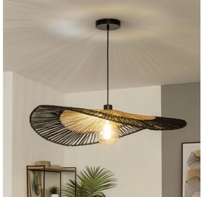 Brilagi - Żyrandol LED na przewodzie CERIA BOHO 1xE27/40W/230V śr. 80 cm czarny/brązowy