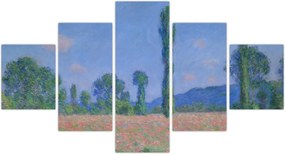 Obraz - Claude Monet, Poppy Field (Giverny), reprodukcje (125x70 cm)