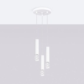 Lampa wisząca LIRO 3P biała SOLLUX  LIGHTING