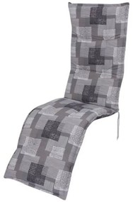 Szara ogrodowa poduszka do siedzenia na leżak 52x170 cm Stoke – Sun Garden