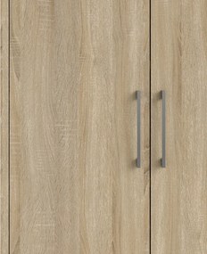 Regał do biura z drzwiami Prima 2 dąb sonoma