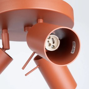 Plafon RING 3P ochra czerwona SOLLUX  LIGHTING