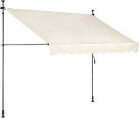 Markiza przeciwsłoneczna regulowana AW-016 na taras, balkon, beżowa, 300x120 cm