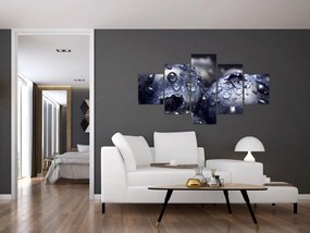 Obraz owoców z kroplami wody (125x70 cm)