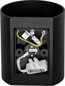 Nowoczesna lampa ścienna czarna - Sabbio