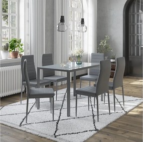 Stół jadalny szary 120x75x70 grand