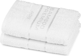 4Home Bamboo Premium ręcznik biały, 50 x 100 cm, zestaw 2 szt.