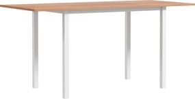 HOMCOM Stół jadalny rozkładany dla 6 osób składany kuchenny brązowo biały nowoczesny | Aosom PL