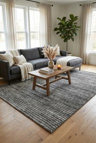 Stylowy szary dywan w nowoczesnym stylu R7-W25