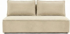 Sofa z Funkcją Spania MAVIA Beżowa Boucle Nowoczesna