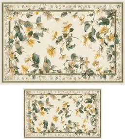 Beżowe dywaniki łazienkowe zestaw 2 szt. 60x100 cm – Foutastic