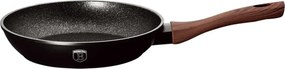 Czarna patelnia z brązową rączką 28cm B6-N60