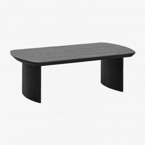 Prostokątny Stolik Kawowy 120x60 Cm Z Mdf Tuareg Nizina Czarna - Sklum