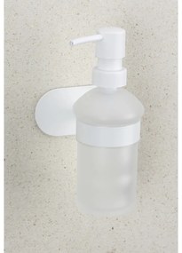 Biały samoprzylepny szklany dozownik do mydła 200 ml Orea – Wenko