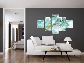 Obraz - Malowanie abstrakcyjnych wzorów (125x70 cm)