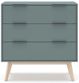 Szarozielona komoda 80x83x40 cm Pisco – Marckeric