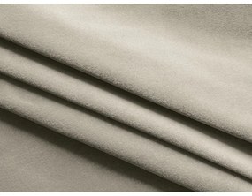 Beżowa aksamitna rozkładana/ze schowkiem sofa 225 cm Hula – Makamii