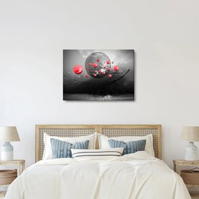 Obraz czerwonych abstrakcyjnych kul (70x50 cm)