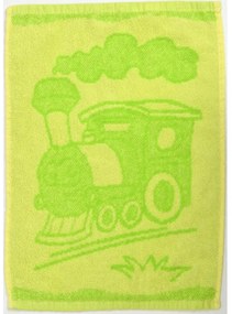 Ręcznik dziecięcy BEBE maszyna zielony 30x50 cm
