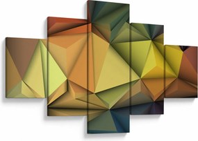 Obraz - Wielokątna abstrakcja 3D (125x70 cm)