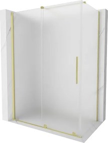 Mexen Velar kabina prysznicowa rozsuwana 160 x 75 cm, szron, złota szczotkowana - 871-160-075-31-55