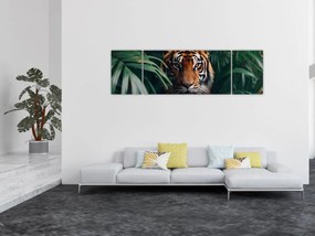 Obraz - Portret tygrysa w dżungli (170x50 cm)