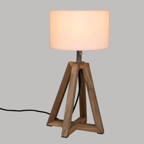 Lampa na taras Matia, stelaż z drewna akacjowego, wys. 58 cm