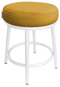 Taboret Ben noga metalowa biała MG15