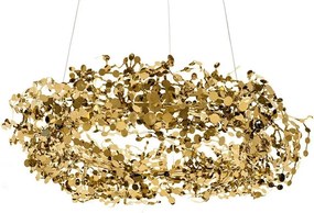 Designerska lampa wisząca Monete 60, złota