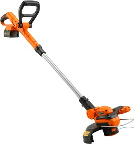 Outsunny Akumulatorowa podkaszarka 21 V z 2 x 4,0 Ah akumulatorami i ładowarką, szerokość cięcia 25 cm, regulowany teleskopowy uchwyt | Aosom PL
