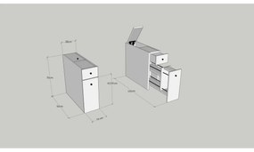 Szafka łazienkowa Smart White