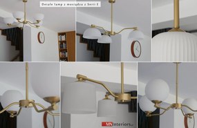Elegancki żyrandol mosiężny do salonu EM-S5AR