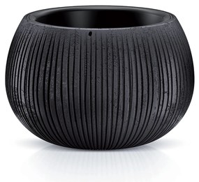 Donica ogrodowa Beton Bowl 24 cm czarny PROSPERPLAST