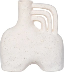 Kremowy ceramiczny wazon (wysokość 19,5 cm) – House Nordic